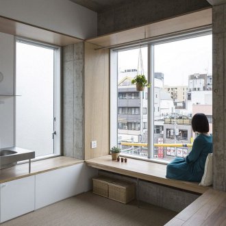 Ιαπωνικό εσωτερικό με μια θέση