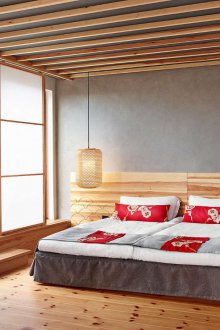 Ιαπωνικό εσωτερικό υπνοδωμάτιο