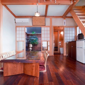 Ιαπωνικό παραδοσιακό εσωτερικό σπίτι