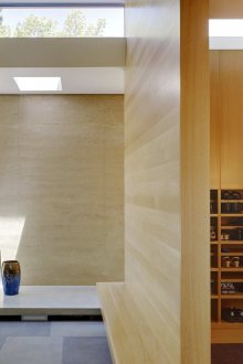 Ιαπωνικό εσωτερικό με ενσωματωμένα έπιπλα