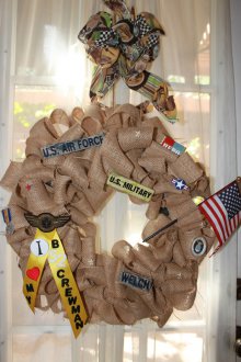 Χειροτεχνία για τις 23 Φεβρουαρίου από λινάτσα