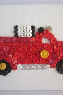 Crafts για τις 23 Φεβρουαρίου από κουμπιά