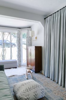 Ζωνοποίηση με μπλε κουρτίνες