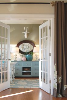 Ζωνοποίηση με καφέ κουρτίνες