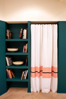 Ζωνοποίηση με κουρτίνες στο ντουλάπι