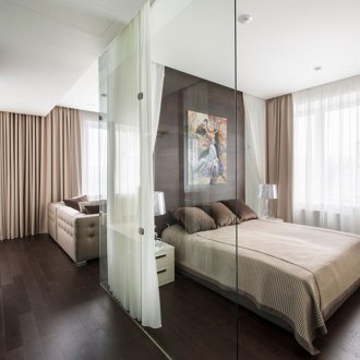 Ζωνοποίηση με κουρτίνες από γυάλινο διαχωριστικό