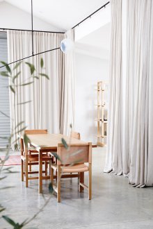 Ζώνες κουρτινών στην τραπεζαρία