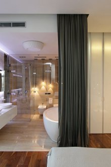 Ζώνες κουρτινών στο μπάνιο