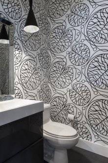 Giấy dán tường nhà vệ sinh trừu tượng