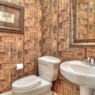 Ταπετσαρία τουαλέτας αντίκες