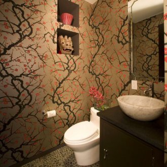 Ασιατική ταπετσαρία τουαλέτας