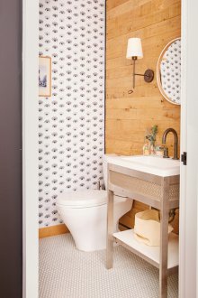 Εκλεκτική ταπετσαρία τουαλέτας