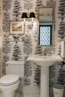 Ταπετσαρία τουαλέτας ρετρό