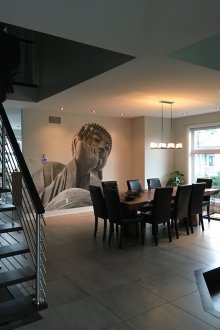 Wall Buddha τοίχο close-up