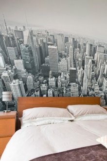 Τοιχογραφία ασπρόμαυρη πόλη