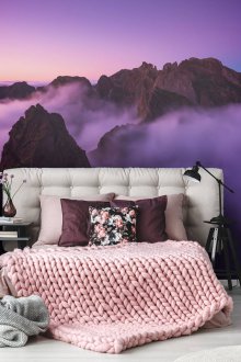 Τοιχογραφία τοίχου μωβ