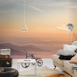 Τοίχος τοιχογραφία πανοραμικά βουνά