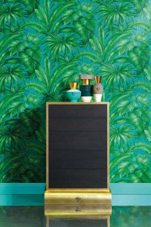 Τοιχογραφία με φύλλα