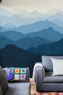 Wall τοίχο μπλε