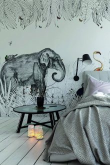 Τοιχογραφία με ελέφαντα