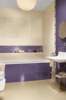 Μωβ μωβ στο μπάνιο