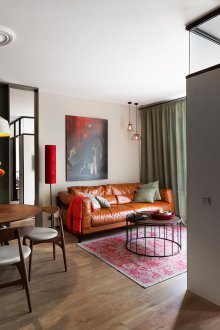 Studio διαμέρισμα 40 τ.μ. με δερμάτινα έπιπλα