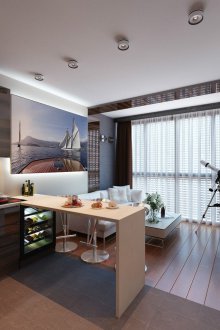 Studio διαμέρισμα 40 τ.μ. για έναν άντρα