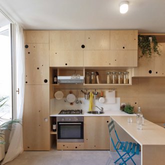 Ξύλινο διαχωριστικό από κόντρα πλακέ