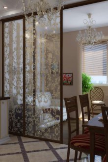 Εσωτερικό διαμέρισμα με μοτίβο