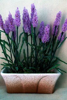 Håndverk for 8. mars blomster fra perler