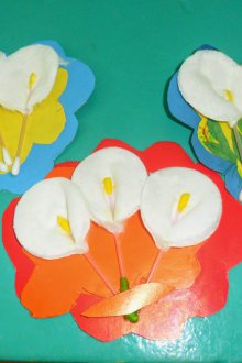 Håndverk for 8. mars fra bomullsdyner