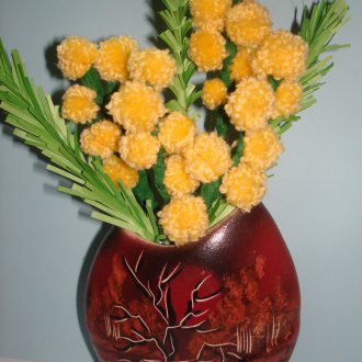 Håndverk 8. mars mimosa