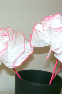 Håndverk for 8. mars fra servietter