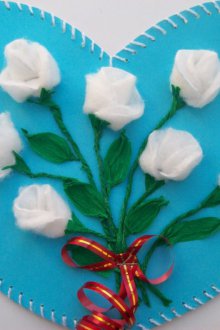 Håndverk 8. mars fra stoff