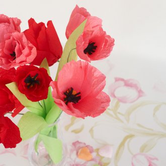 Håndverk for 8. mars tulipaner