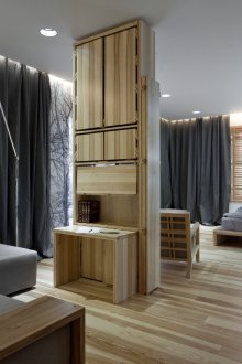 Δύο δωμάτια odnushka σε ένα μοντέρνο στυλ