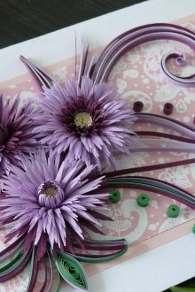 DIY-gave til 8. mars ved hjelp av quilling-teknikk