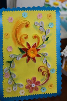 Gave til 8. mars gjør-det-selv-quilling-postkort