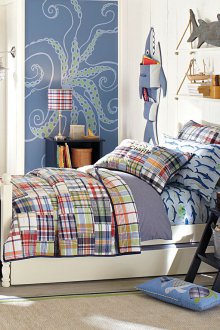 Νηπιαγωγείο ναυτικού στυλ με υφάσματα.