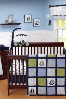 Ναυτικό ντεκόρ με ύφασμα.