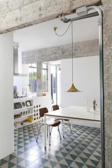 Σχεδιασμός κουζίνας σε στυλ βιομηχανικού στυλ