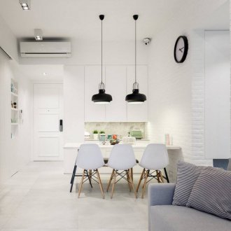 Σχεδιάστε μια μικρή κουζίνα καθιστικού