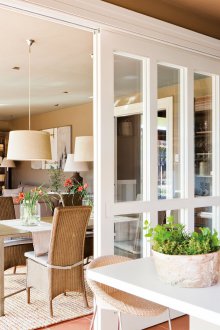 Σχεδιασμός κουζίνας καθιστικού με διαμέρισμα