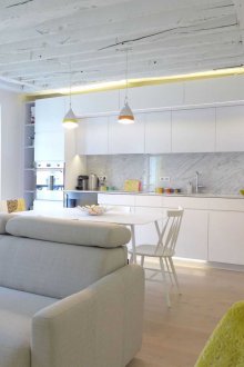 Υποβρύχιο σχεδιασμό κουζίνας καθιστικού