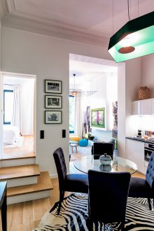 Σχεδιασμός κουζίνας καθιστικού με πύλη