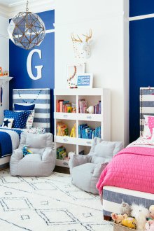 Διακόσμηση για παιδικό δωμάτιο για ετεροφυλόφιλα παιδιά