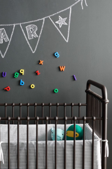 Διακόσμηση στον τοίχο ενός παιδικού δωματίου