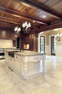 Πλακάκια στο πάτωμα της κουζίνας