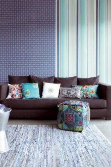 Ριγέ και συνδυασμός ταπετσαριών