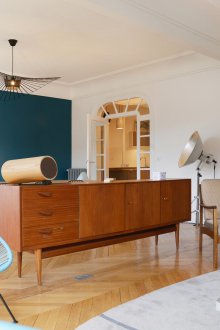Studio apartment in retro style